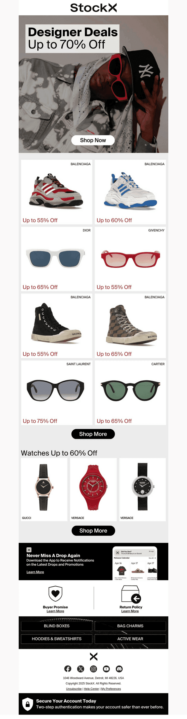 Designer Up to 70% Off