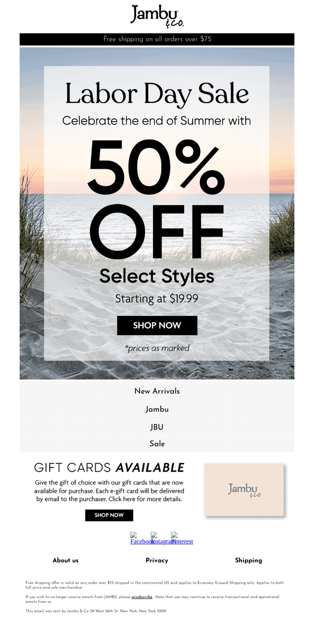 Final Hours! 50% OFF Labor Day Sale