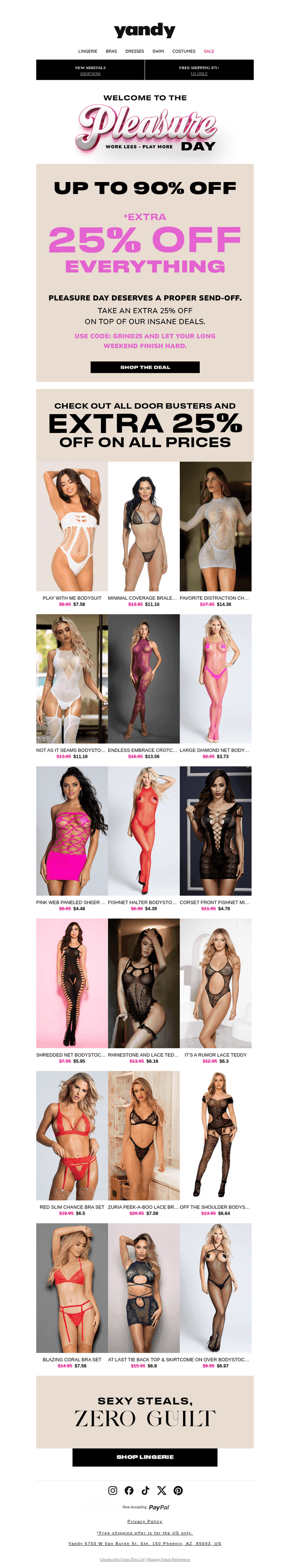 🚨 FINAL HOURS 🚨 XTRA 25% OFF + PLEASURE WEEK