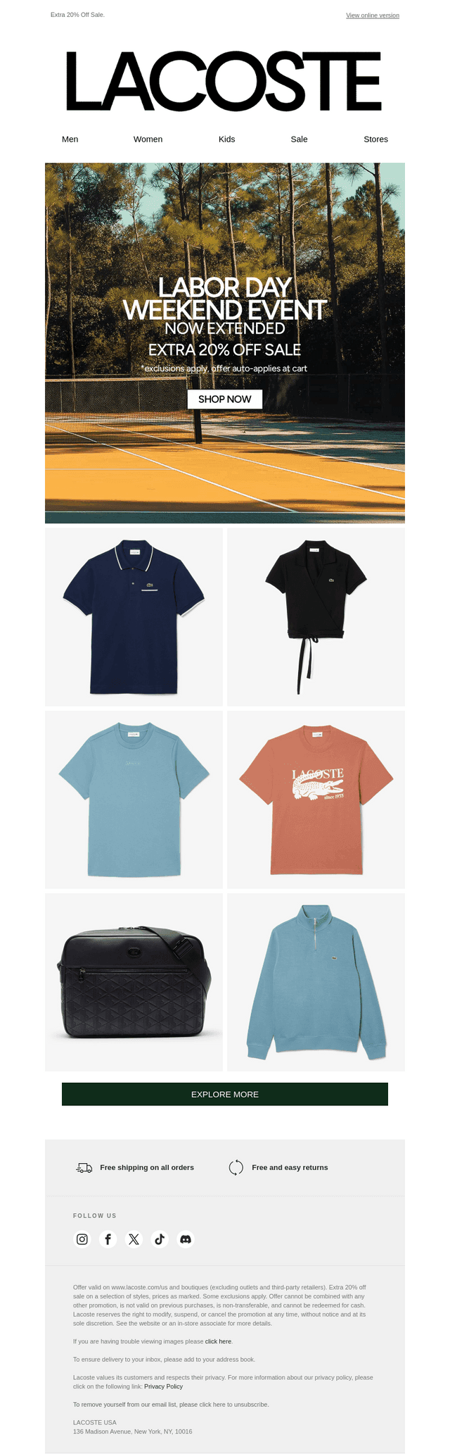 EXTENDED. Extra 20% Off Sale!