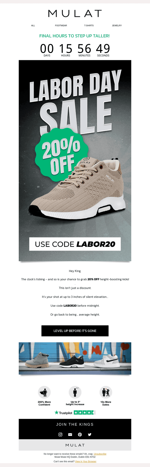 Hurry! 20% OFF Ends Tonight ⏳