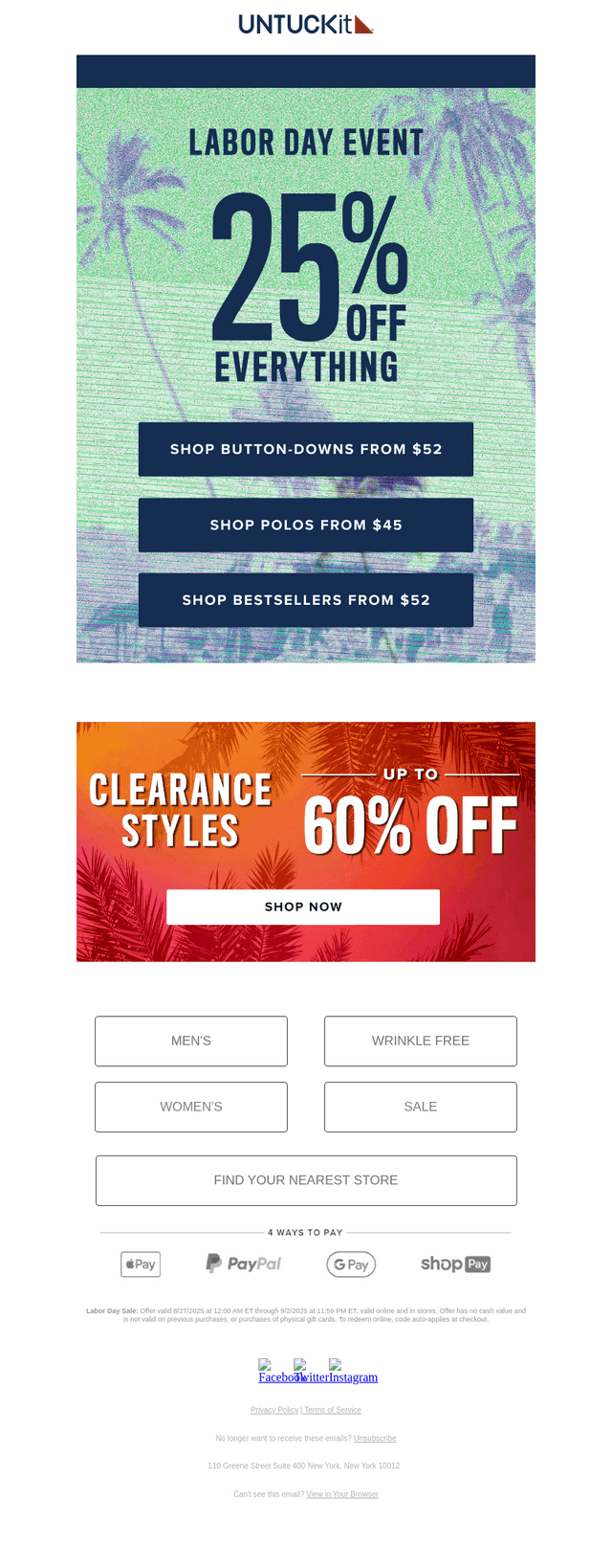 📢 Last Chance! 25% Off Everything Ends Tonight 📢