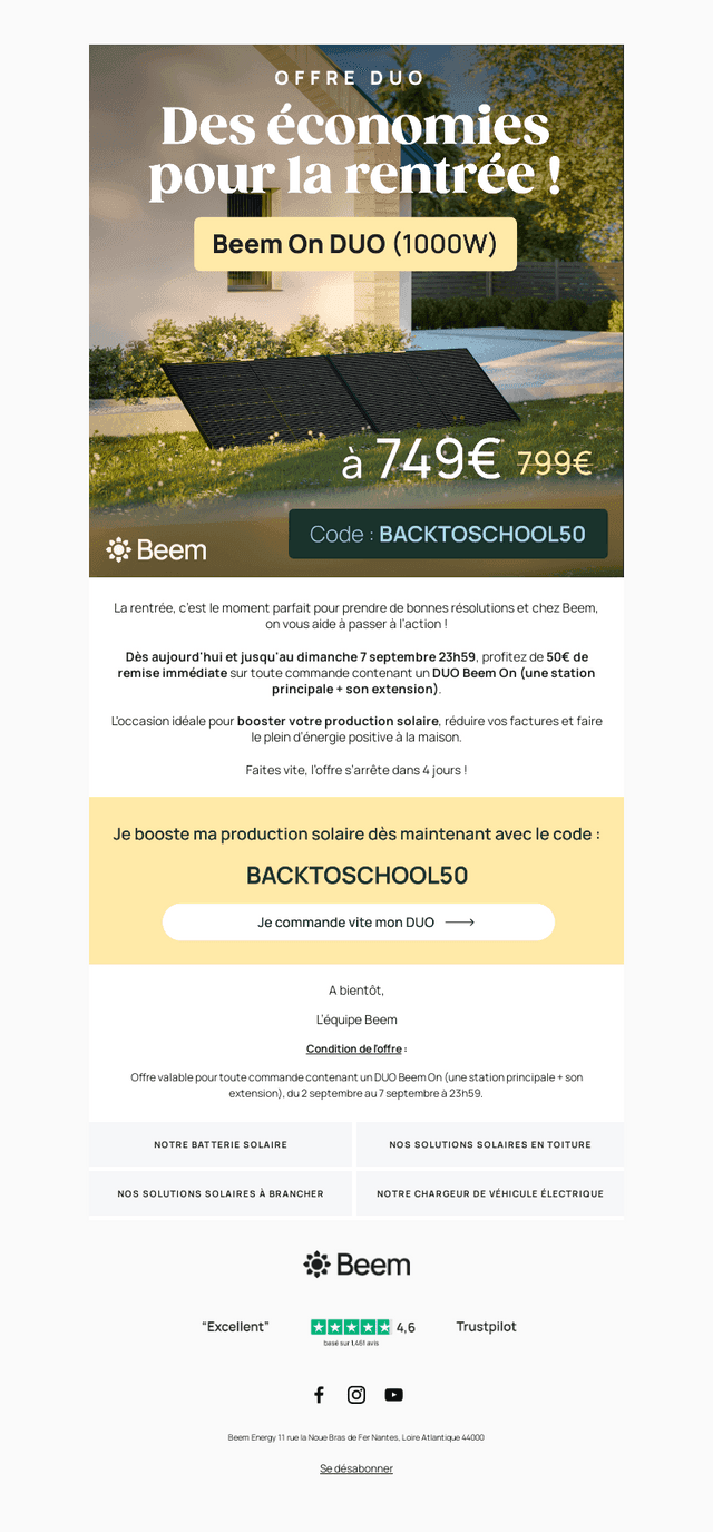 Beem Energy email from Tue, Sep 2, 2025