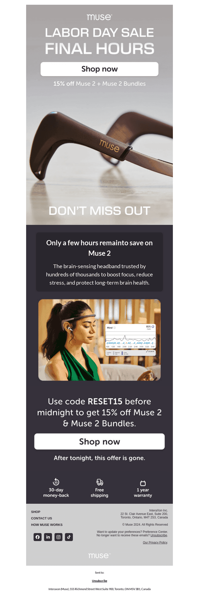 FINAL HOURS: Save 15% on Muse