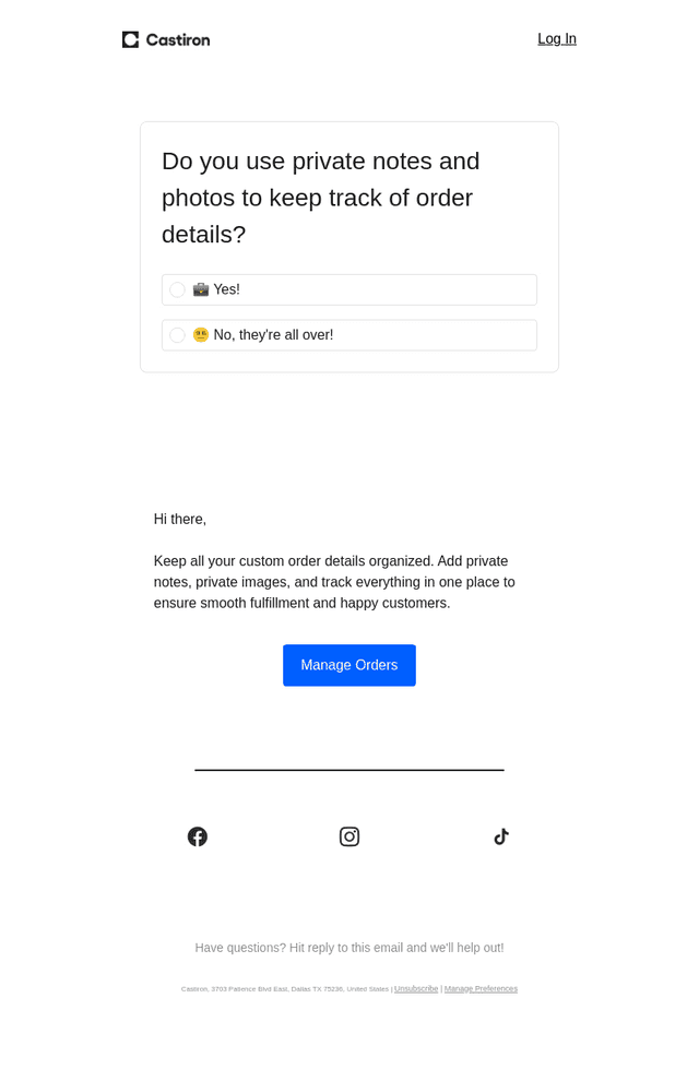 Manage custom orders like a pro 💼