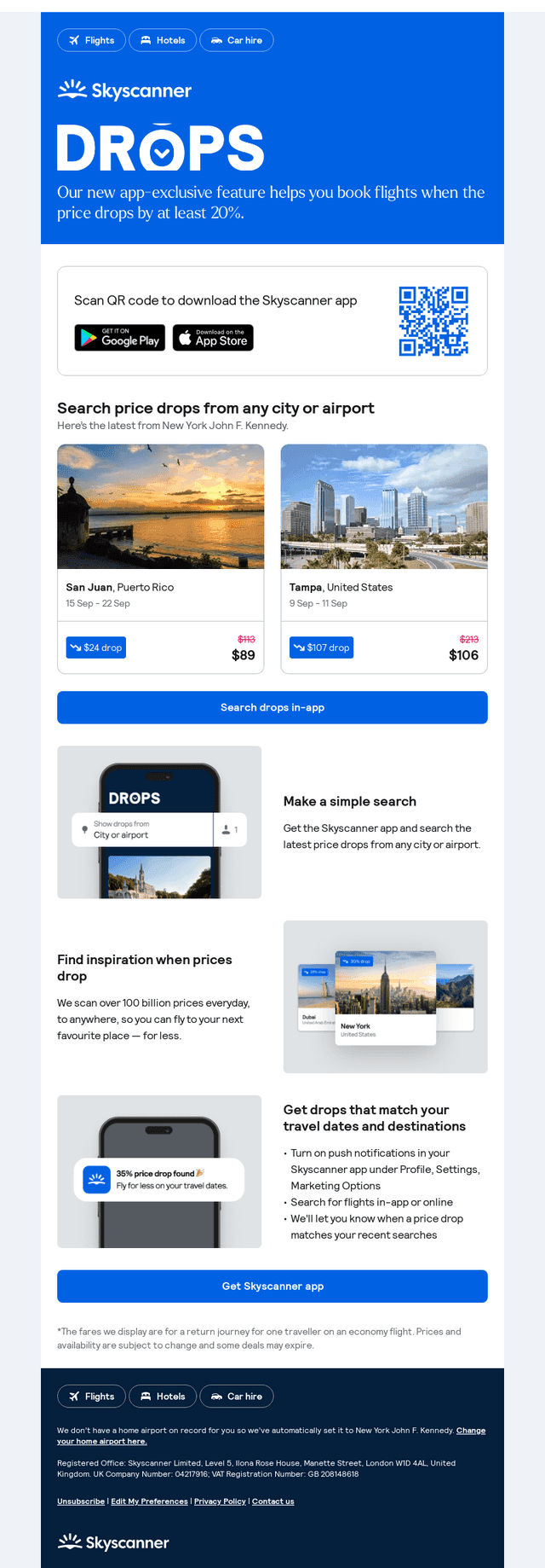 Your weekly price drops, from $89 ✈️ 📉