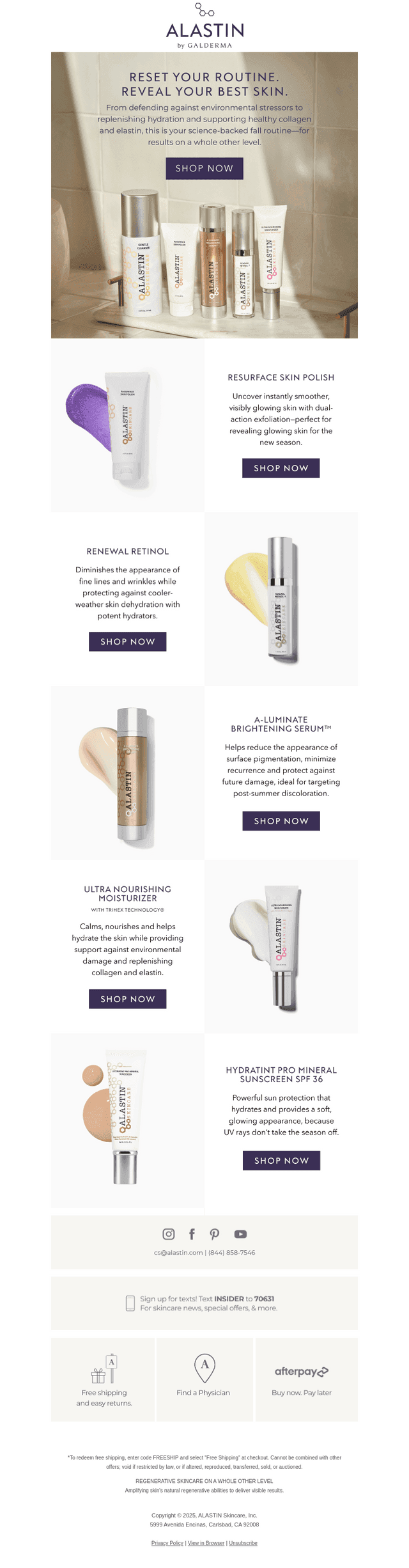 ALASTIN Skincare email from Wed, Sep 3, 2025