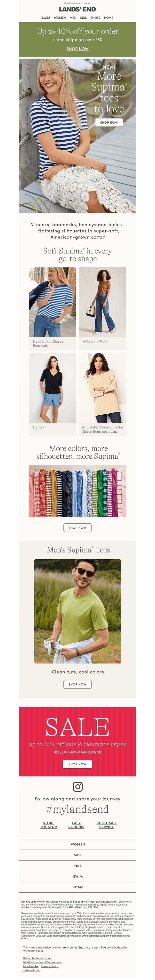 New Supima tees, softer than ever
