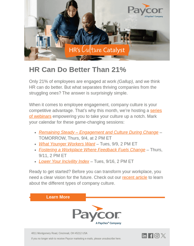 September Webinar Series: Register Now!
