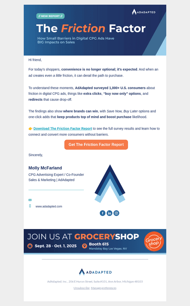 AdAdapted email from Wed, Sep 3, 2025
