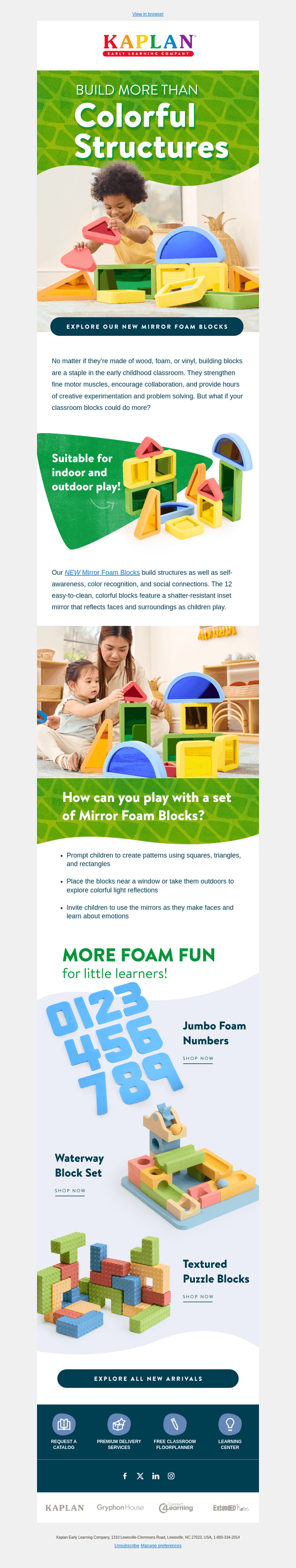 Build strong learning foundations with our NEW Mirror Foam Blocks