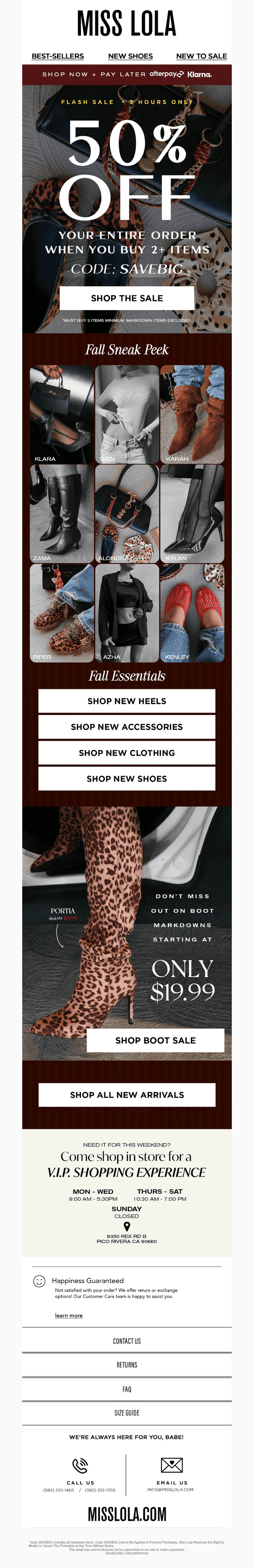✨ Fall’s First Look & 50% OFF 👀👢