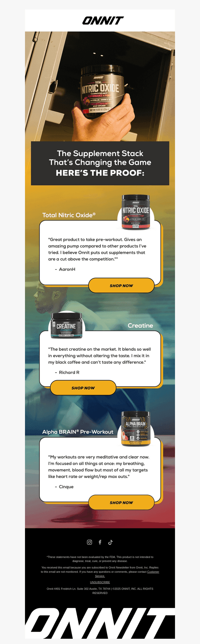 Stack these performance products