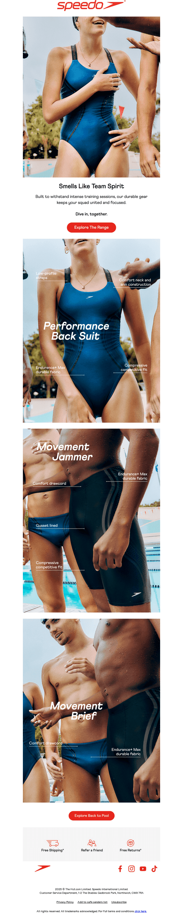 Speedo USA email from Thu, Sep 4, 2025