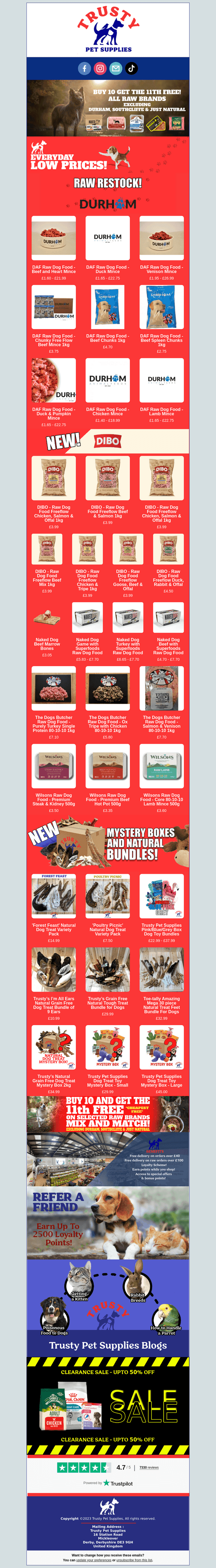 RAW RESTOCK DAF & MORE!