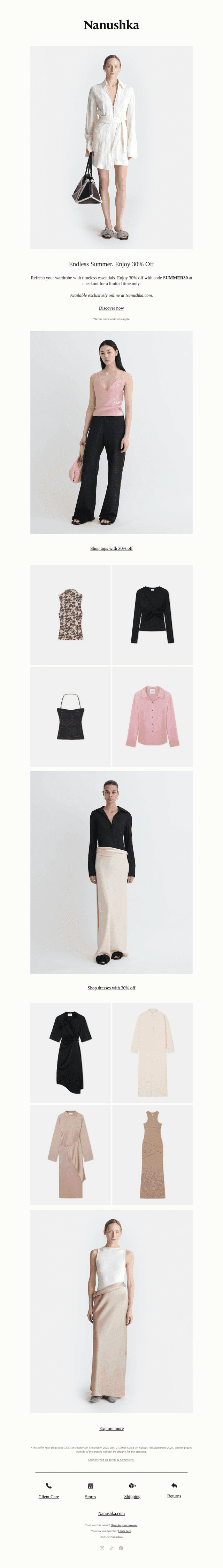 Endless Summer. Enjoy 30% Off