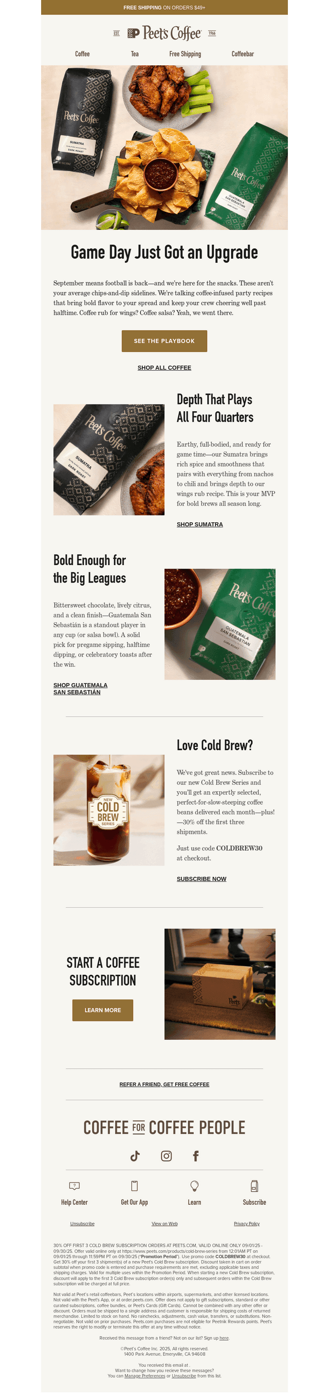 Kick off game day with coffee-powered snacks