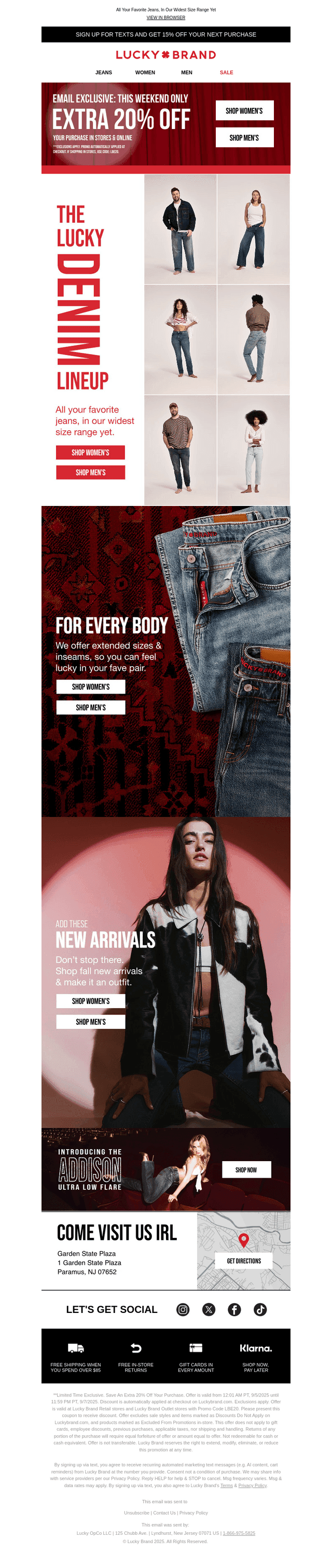 NEW DENIM (Plus Extra 20% Off!)