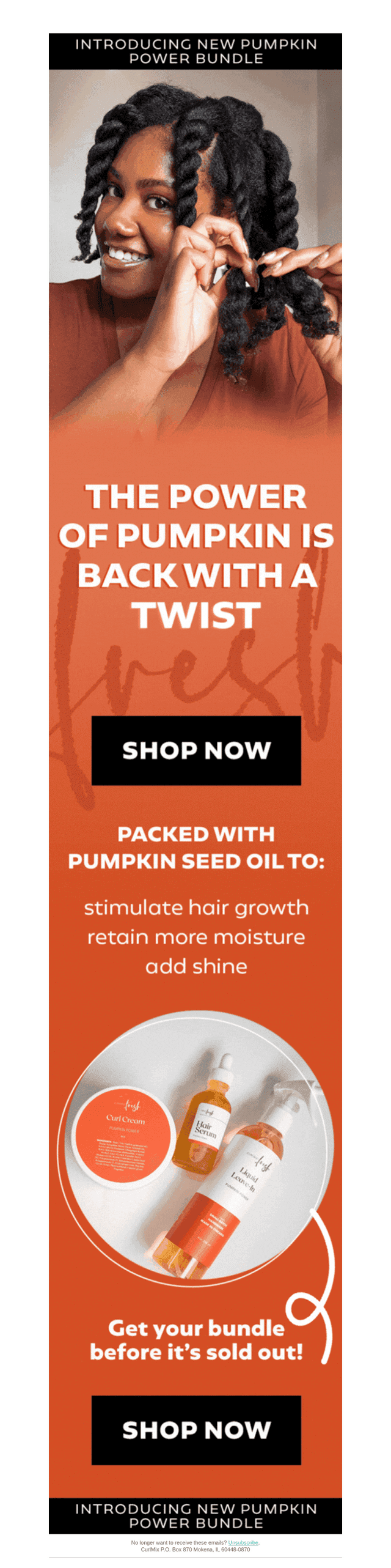 🎃 Pumpkin Power Curl Bundle Selling Out FAST ‼️