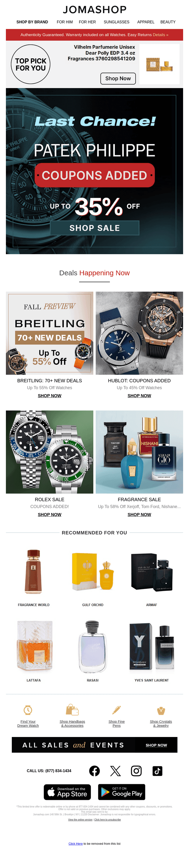 PATEK PHILIPPE: LAST CHANCE!