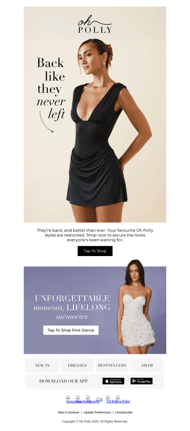 Restocked & ready to be yours