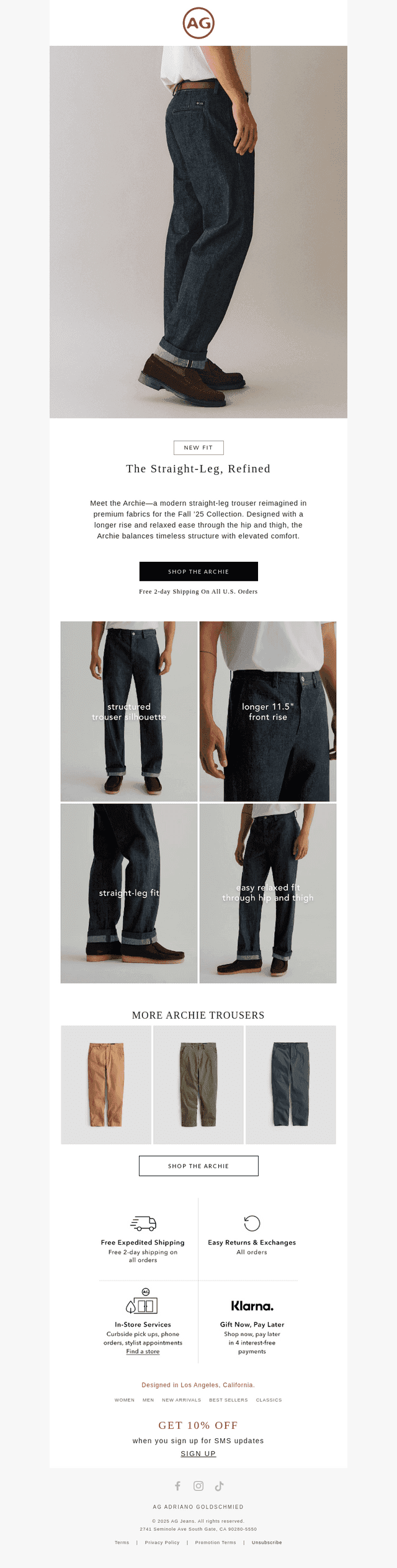 Introducing the Archie: Modern Straight, Elevated for Fall