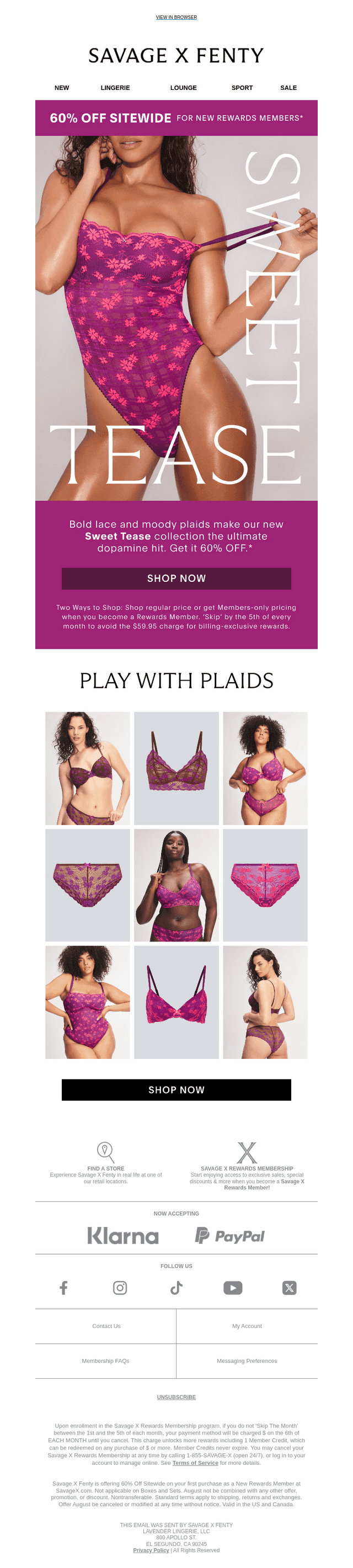 New! Sweet Tease Looks