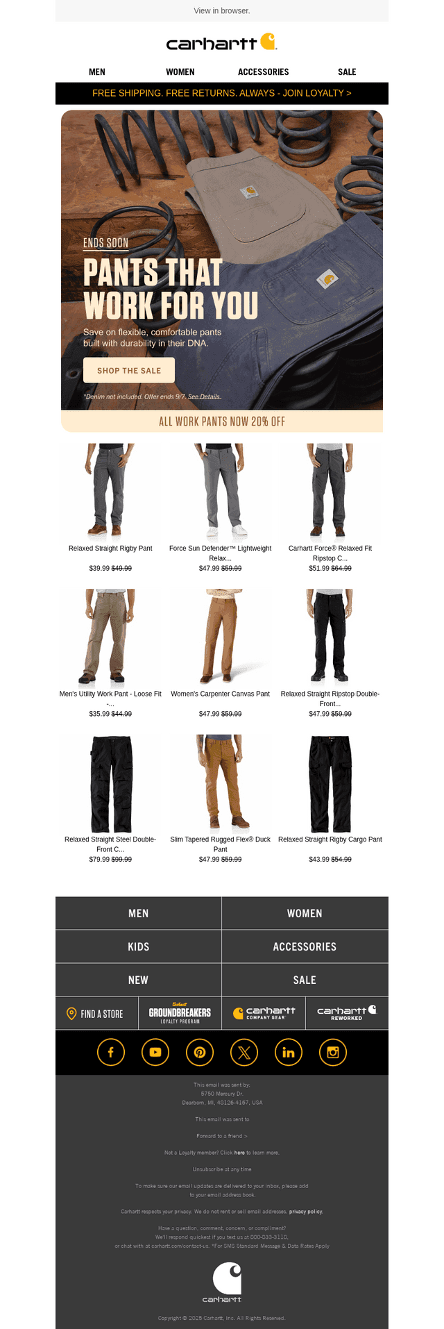 Ends tomorrow: Save on hardworking pants