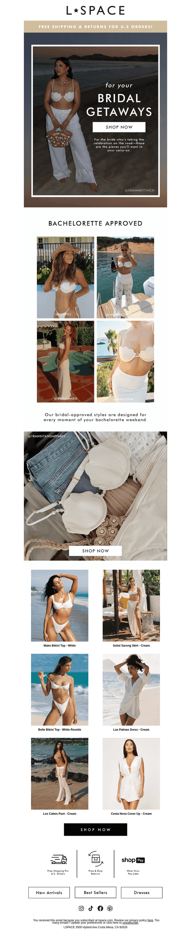 Bridal Looks for Your Bach Getaway ✈️