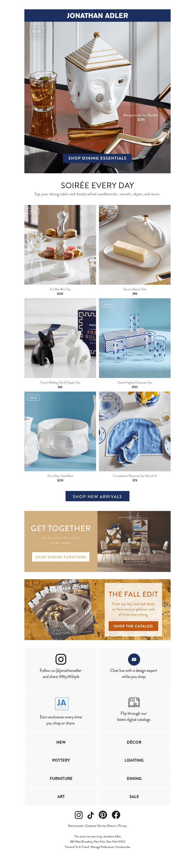 Just In: NEW DINING & ENTERTAINING ESSENTIALS
