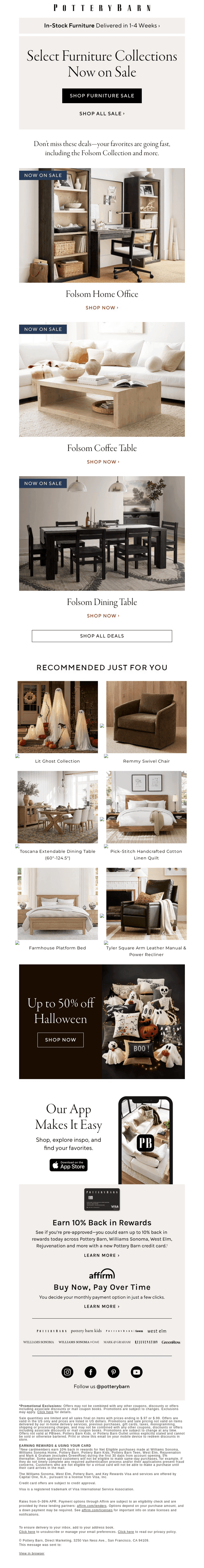 Timeless & on sale—The Folsom Collection