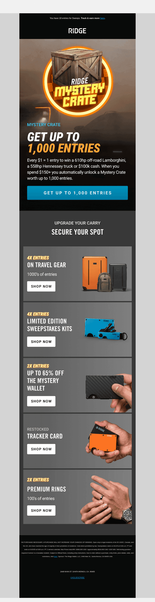 Unlock Up To 1,000 Entries