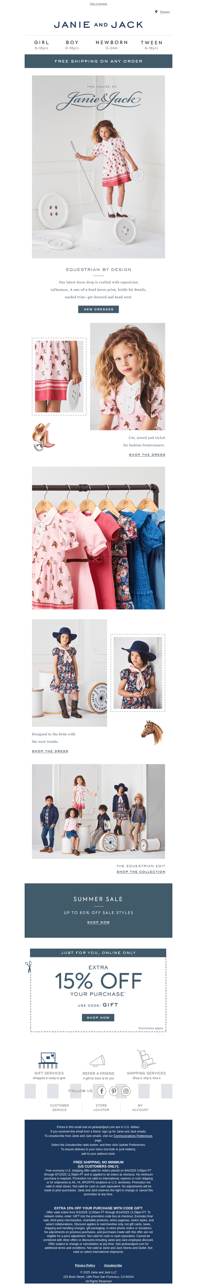 All yours: free shipping + use code GIFT