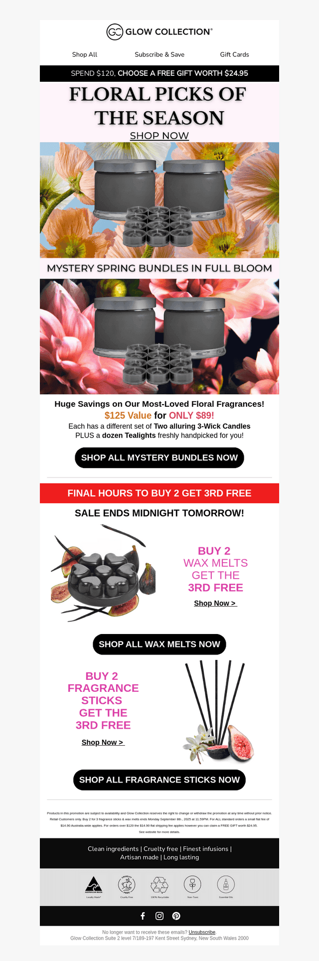 Final Hours Buy 2 Get 3rd FREE!
