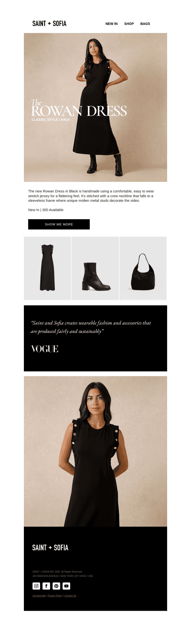 New Rowan Dress | Black Edition