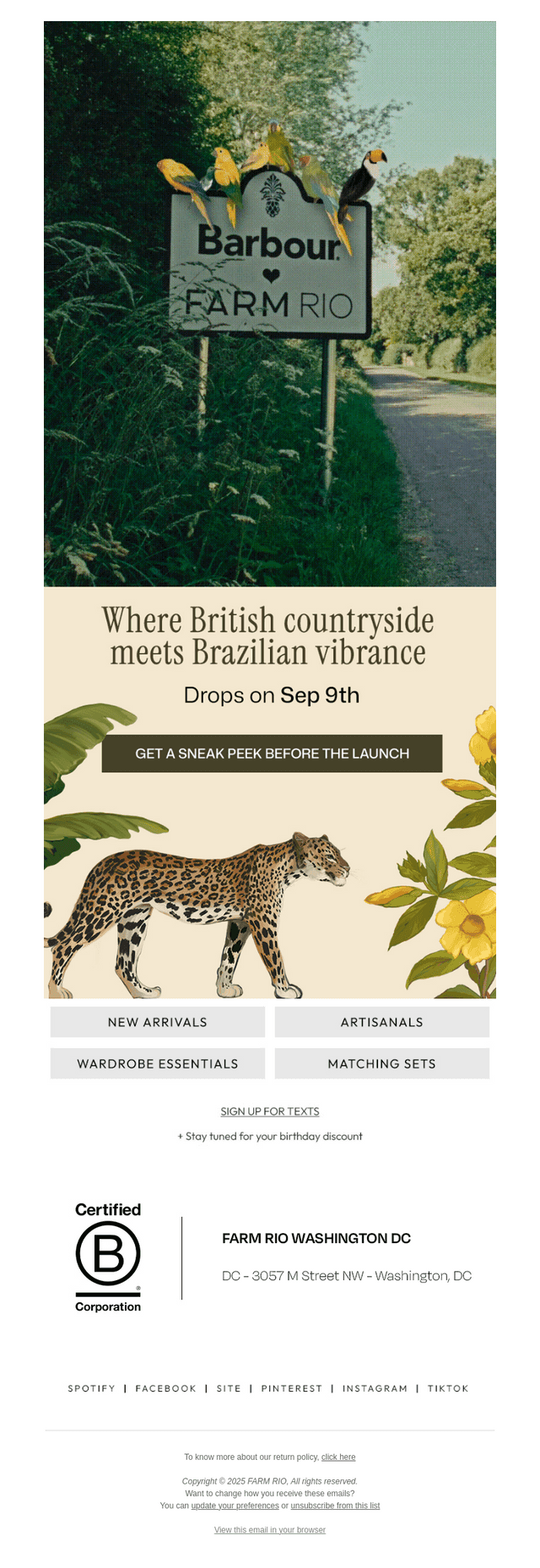 FARM Rio email from Sun, Sep 7, 2025