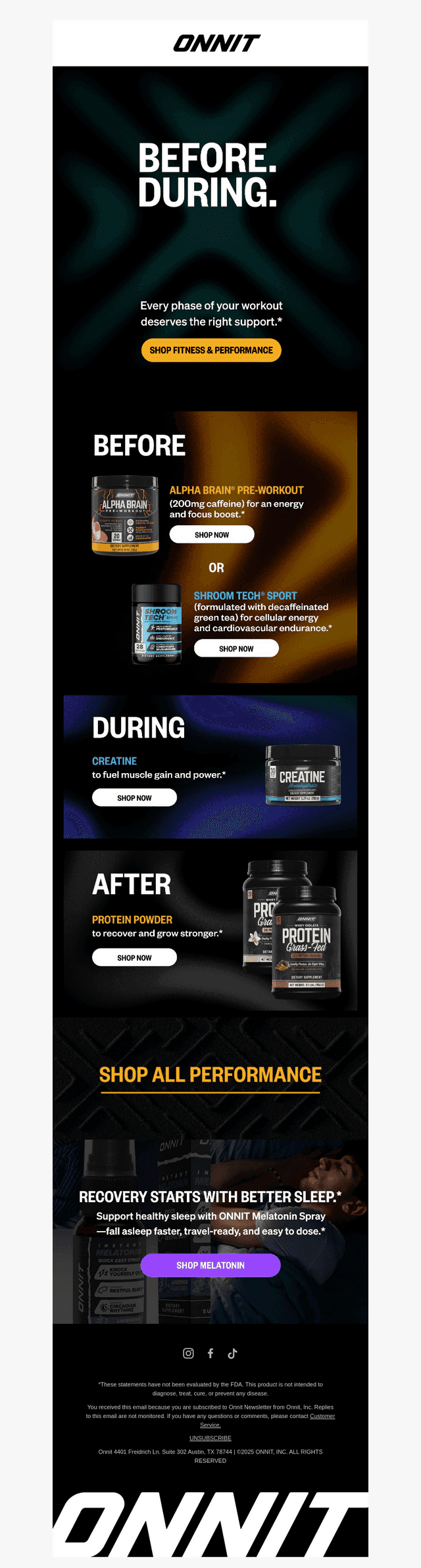 Power your workout from start to finish