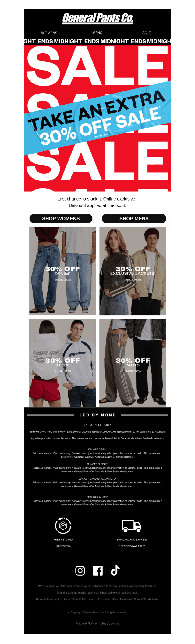 ENDS MIDNIGHT: Extra 30% Off Sale* 🚨