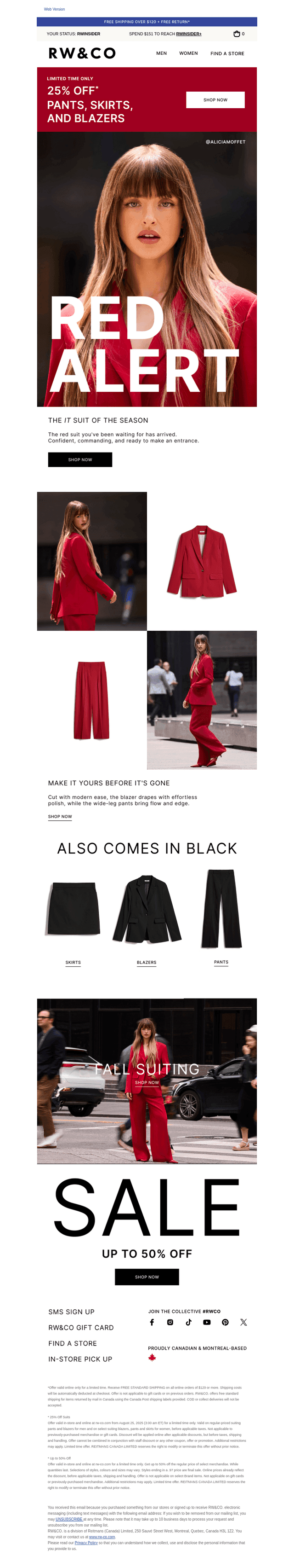 PSA: The red suit is here ❤️