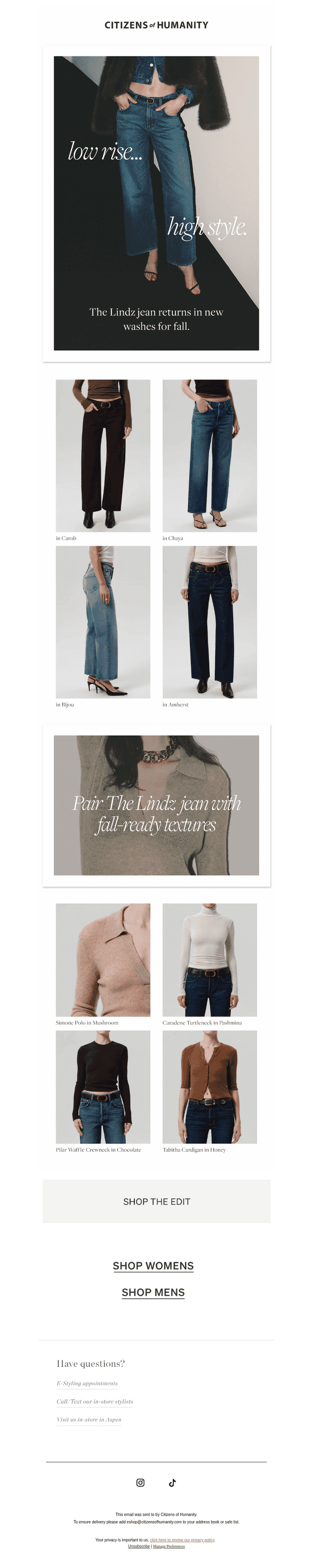 Low Rise, High Style