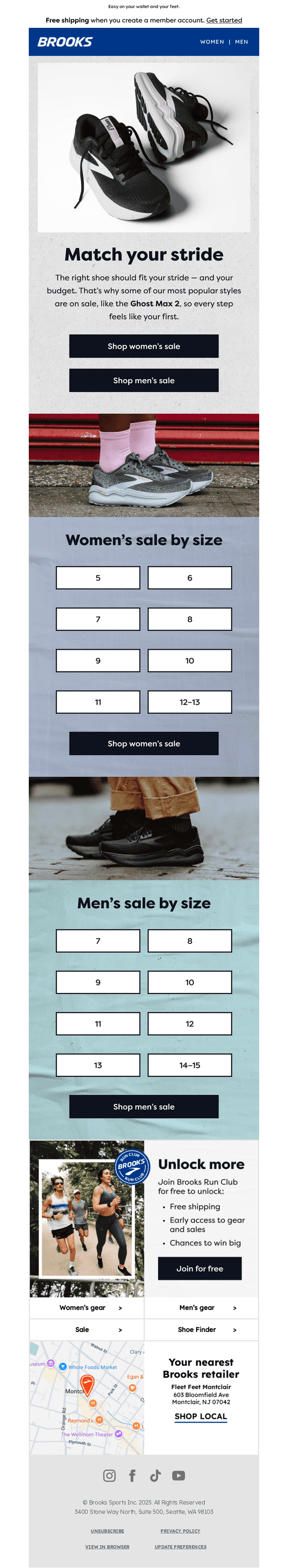Inside: Sale styles in your size.