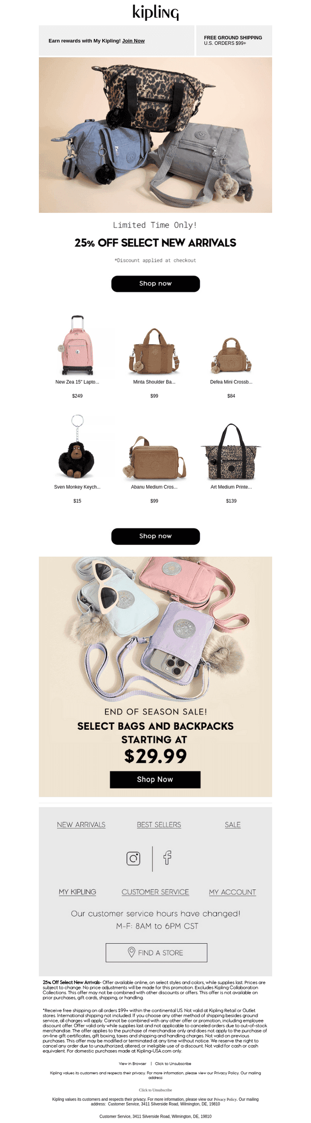New Arrivals = 25% Off