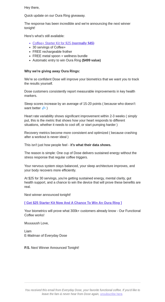Everyday Dose email from Mon, Sep 8, 2025