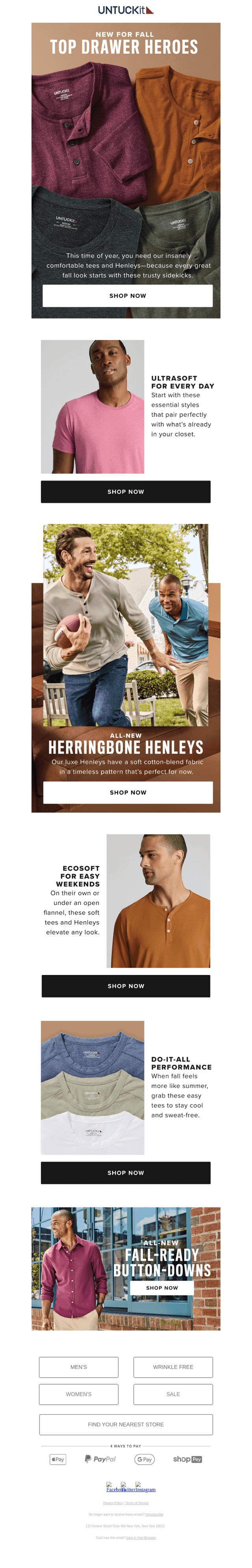 Top Drawer Heroes 💪New Tees & Henleys