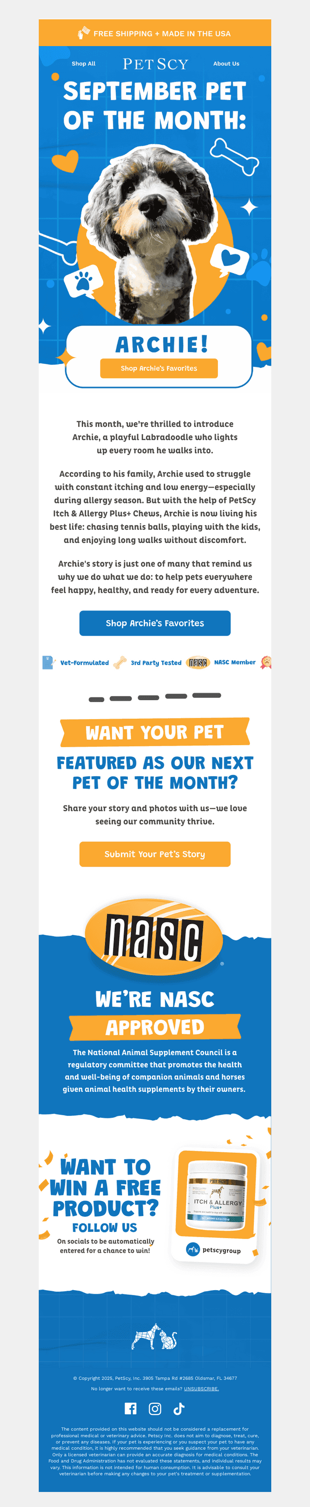 Say hello to this month’s star pup!