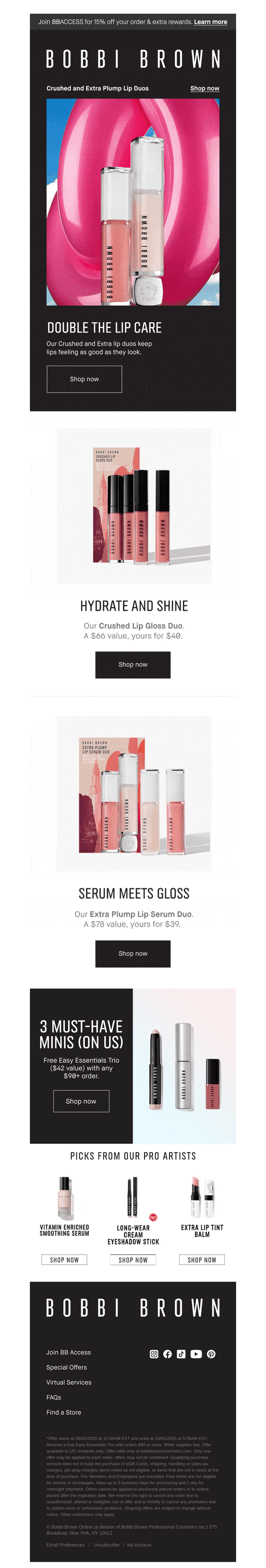 Lip-loving sets. Limited-edition values.