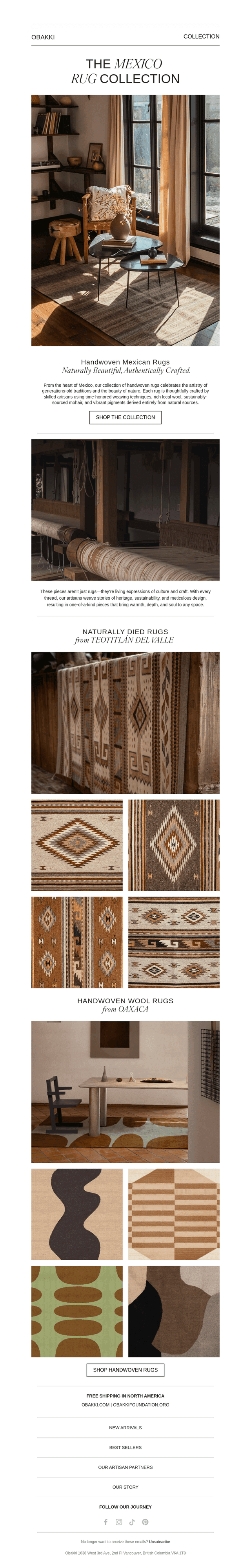 Handwoven Rugs from Mexico