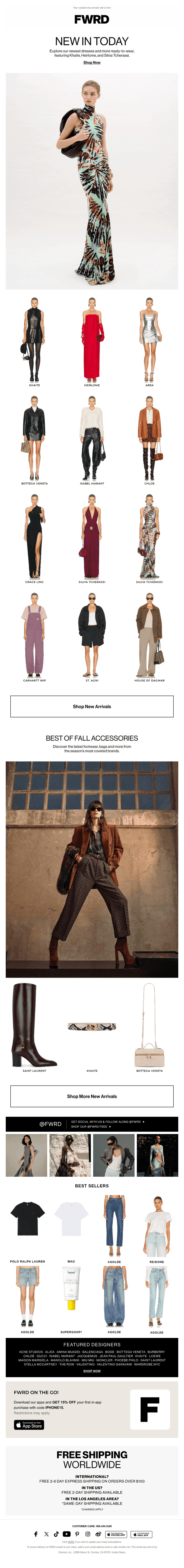 New In: Khaite, Saint Laurent, Heirlome + more