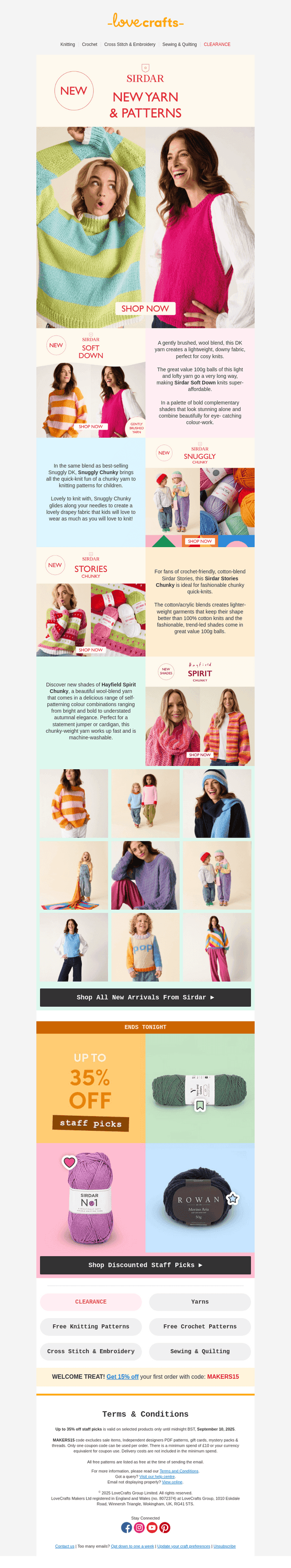 NEW yarns & patterns have landed!