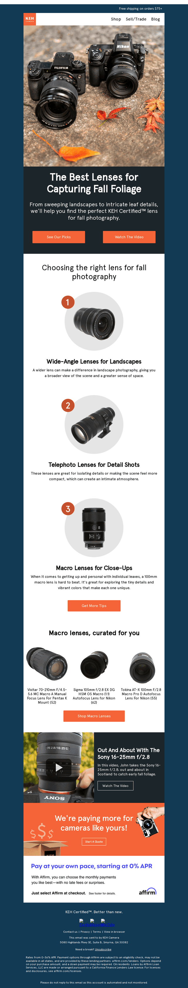 Lens guide for the perfect fall shots 🍂 📸